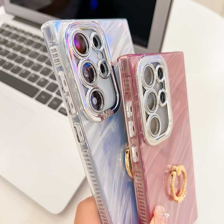 Glitzer TPU Handyhülle mit Ringhalter für Samsung Galaxy S25 5G