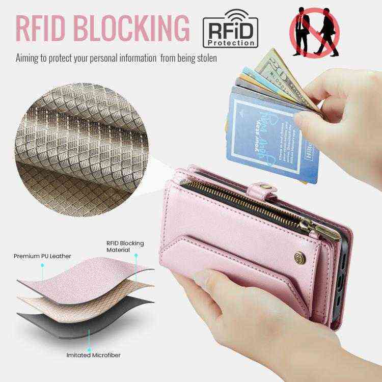 CaseMe Leder RFID Klappetui mit Geldbörse für iPhone 16e | 16 Pro Max | 16 Pro | 16 Plus | 16