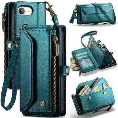 CaseMe Leder RFID Klappetui mit Geldbörse für iPhone 16e | 16 Pro Max | 16 Pro | 16 Plus | 16