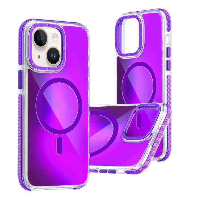 Zweifarbige Farbverlauf-Discolor-MagSafe-Telefonhülle, For iPhone 15, For iPhone 14 Plus, For iPhone 14, For iPhone 14 Pro, For iPhone 14 Pro Max, For iPhone 13 Pro Max, For iPhone 13 Pro, For iPhone 13