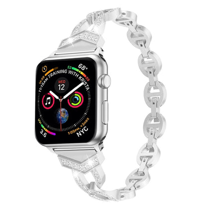 Rhinestone Stainless Steel Band and Aluminum for Apple Watch Series 3 & 2 & 1 38 mm