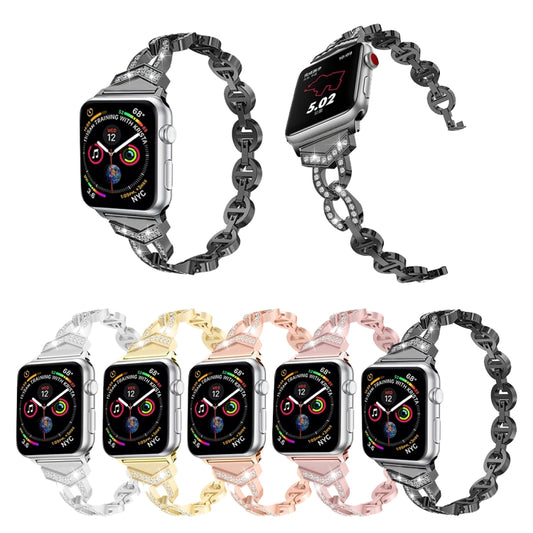 Rhinestone Stainless Steel Band and Aluminum for Apple Watch Series 3 & 2 & 1 42mm